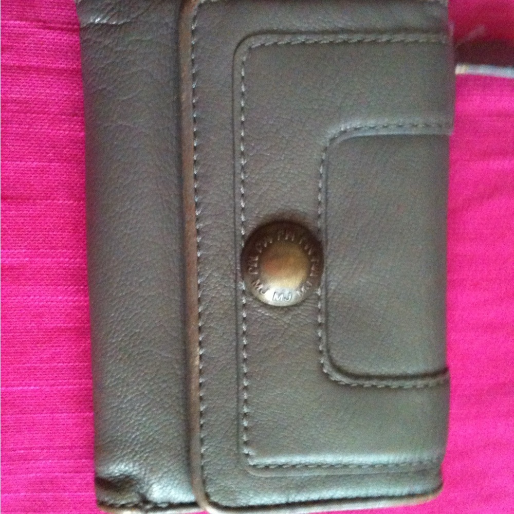 Gray Leather Wallet
